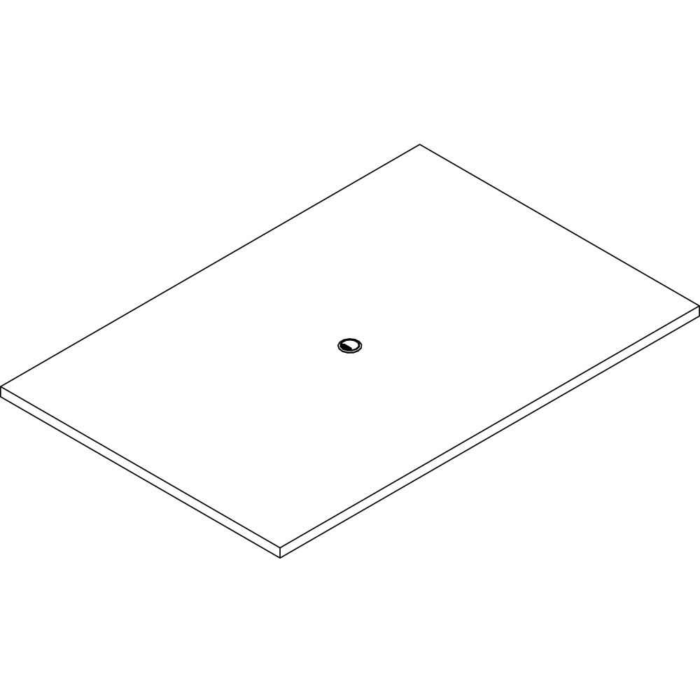 Lorell Prominence 2.0 Rectangular Conference Tabletop - 72in x 48in , 1.5in Top, 0.1in Edge - Material: Particleboard - Finish: Gray Elm MPN:PRC4872GE