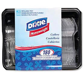 Dixie® DXECH0180DX7 Cutlery Combo Polystyrene Clear 180/Box DXECH0180DX7