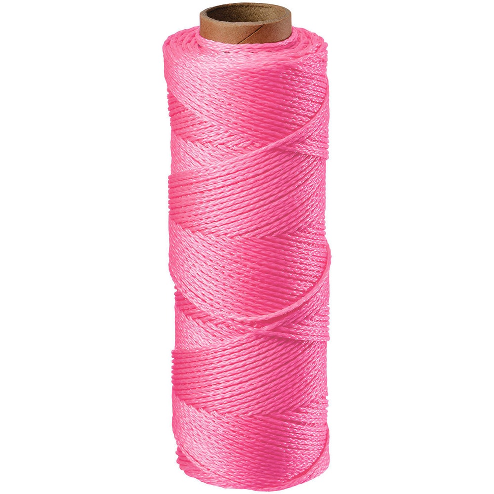 Twine, Twine Type: Twine Tube , Twine Construction: Braided , Material: Nylon , Color: Pink , Twine Size: 1000  MPN:39-1000P