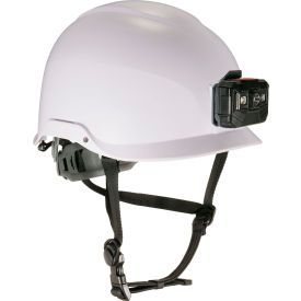 Ergodyne® Skullerz® 8976LED Safety Helmet w/ LED Light Type II Class E One Size White 60261