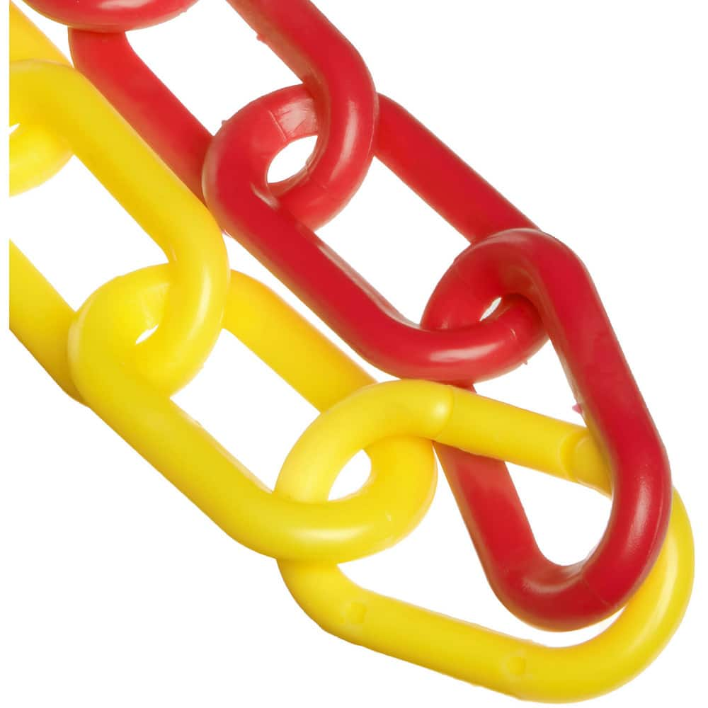 Barrier Rope & Chain, Type: Safety Chain , Snap End Material: Plastic, Polyethylene , Hook Fitting Material: Plastic , Color: Red, Yellow  MPN:51037-100