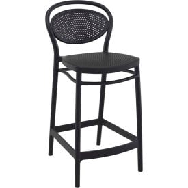 Siesta Marcel Resin Counter Stool Black - Pkg Qty 2 ISP268-BLA