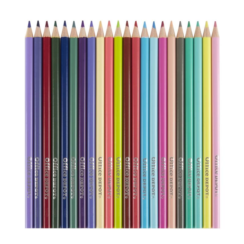 Office Depot Brand Color Pencils, 2.9 mm, Assorted Colors, Pack Of 220 Pencils (Min Order Qty 3) MPN:CP-220