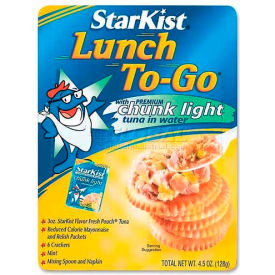 StarKist® Lunch To-Go® Tuna Kit Chunk Light 4.5 oz 12/Carton SKIDEL495430