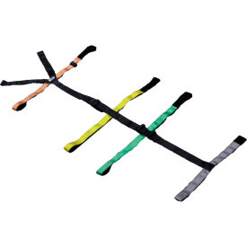 Kemp USA Patient Restraint Spineboard Straps 10-PT Color Coded 10-308