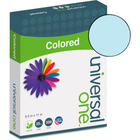 Colored Paper - Universal UNV11202 - Blue - 8-1/2 x 11 - 20 lb. - 500 Sheets/Ream UNV11202