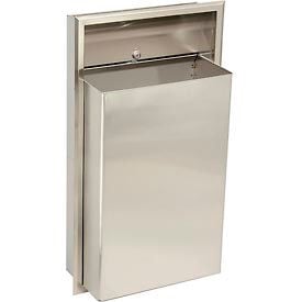 Bobrick® ClassicSeries™ Stainless Steel Recessed Trash Can 12 Gallon B3644