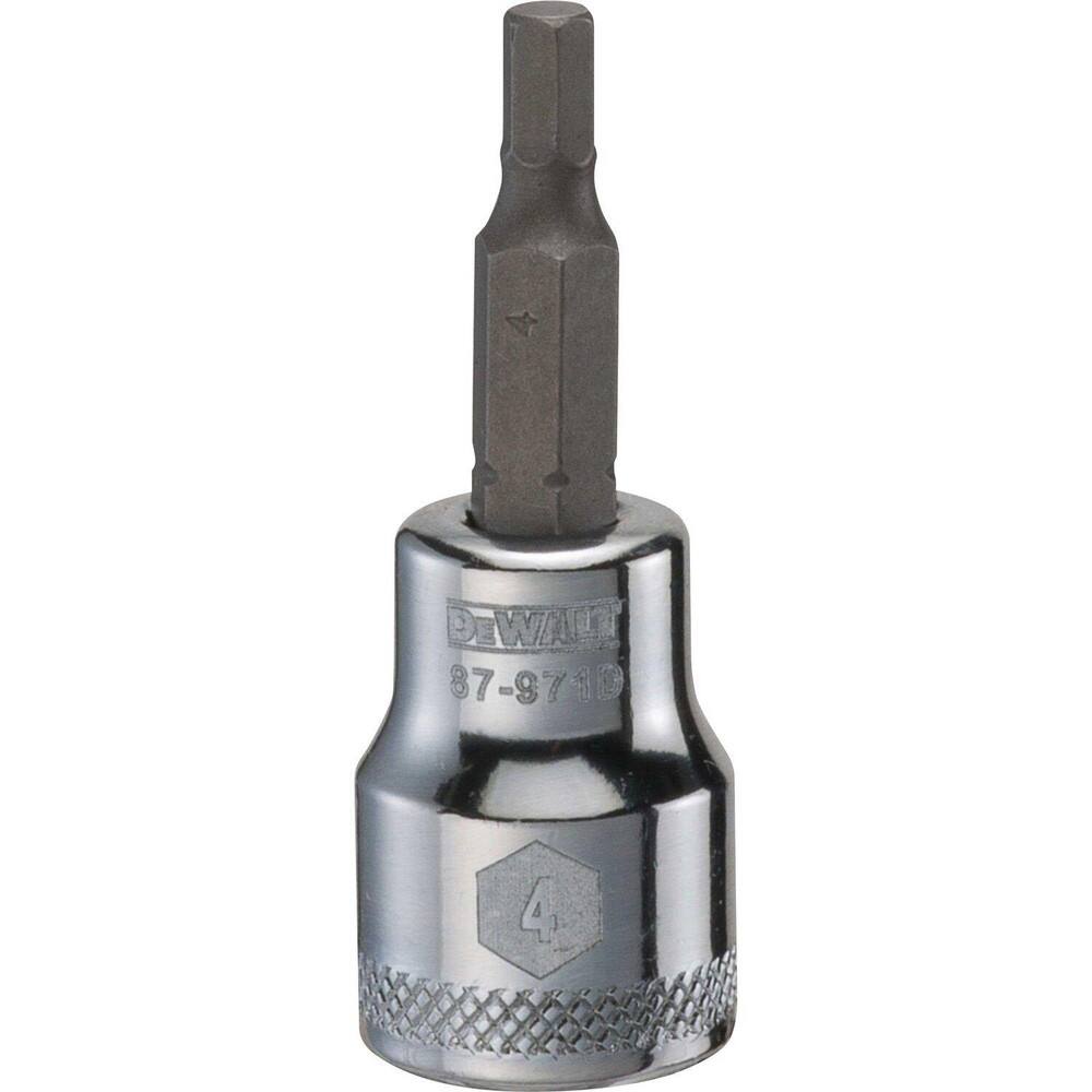 Hand Hex & Torx Bit Sockets, Socket Type: Hex Bit Socket , Hex Size (mm): 4.000 , Bit Length: 30mm , Insulated: No , Material: Steel  MPN:DWMT87971OSP