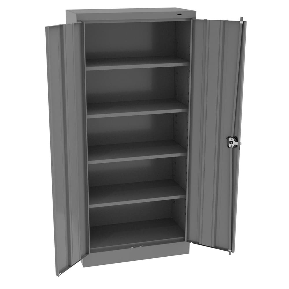 Storage Cabinets, Cabinet Type: Steel Storage Cabinet , Cabinet Material: Steel , Width (Inch): 30in , Depth (Inch): 15 , Cabinet Door Style: Solid  MPN:6615-MGY