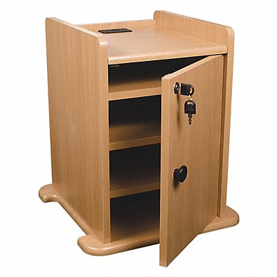 Cabinet Optional Presentation Cart Teak MPN:34459