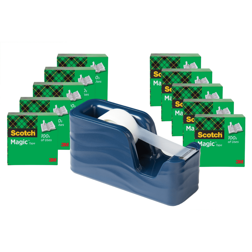 Scotch Magic Tape C18 Dispenser Value Pack - 333.33 yd Length x 0.75in Width - Dispenser Included - 10 - Matte (Min Order Qty 2) MPN:810K10C20MI