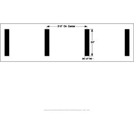 Newstripe NCAA Hash Mark Football Field Stencil 1/8