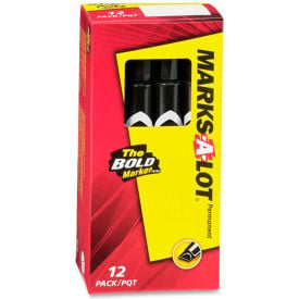 Avery® Marks-A-Lot Desk-Style Permanent Marker Medium Chisel Tip Black Ink Dozen 08888