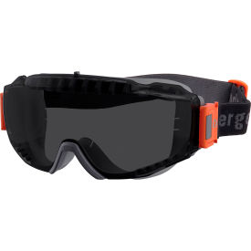 Ergodyne® MODI-FAM OTG Safety Goggles w/ Elastic Strap Vented Frame Smoke Lens Gray Frame 60301