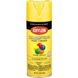 Krylon® Colormaxx™ Paint & Primer 12 oz. Gloss Sun Yellow - Pkg Qty 6 K05541007