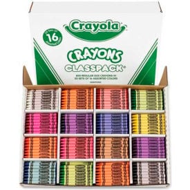 Crayola® Crayons Classpack 16 Colors 800/Box 528016