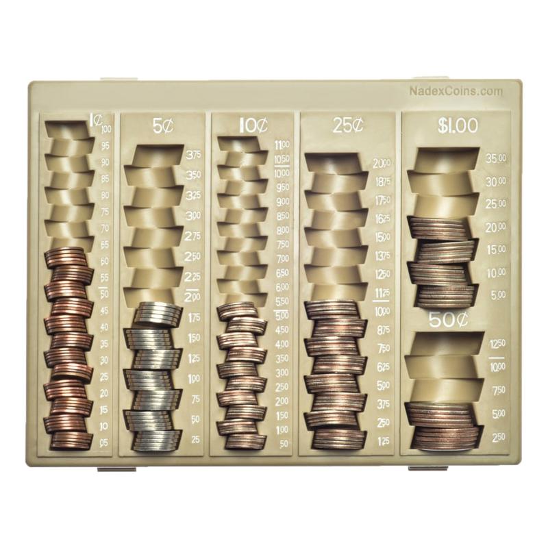 Nadex Coin Organizer Tray, Beige (Min Order Qty 5) MPN:NCS8-1003