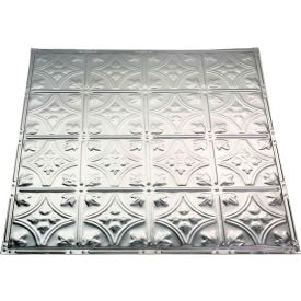 Great Lakes Tin Hamilton 2' X 2' Nail-up Tin Ceiling Tile in Clear - T52-04 T52-04