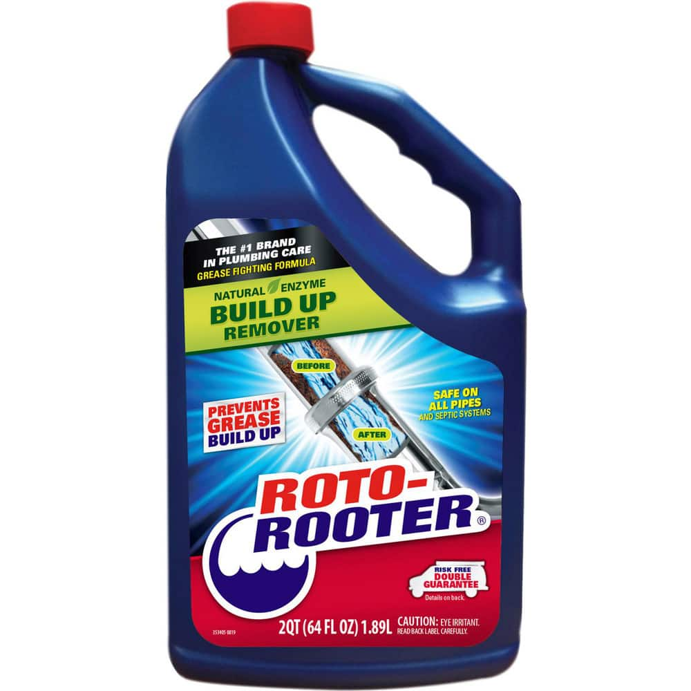 Roto-Rooter Build-Up Remover is a professional strength, natural enzyme formula that is specially designed for slow drains and clog prevention in sinks, toilets and showers. Opens up slow drains and prevents clogs in kitchen and MPN:351271