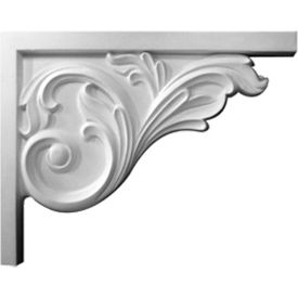 Ekena Bremen Acanthus Stair Bracket SB08X05BR-R 8-3/4