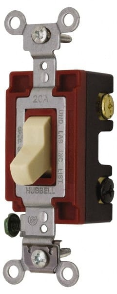 3 Pole, 120 to 277 VAC, 15 Amp, Industrial Grade Toggle Three Way Switch MPN:1203I