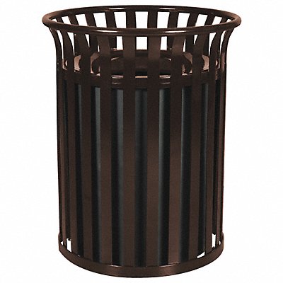 J6407 Trash Can 35 gal Coffee Steel MPN:22N328