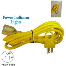 Conntek 24161-108 9' 13A 16/3 SJT I-Ring Indoor Extension Cord with Glow Indicator 5-15P/R 24161-108