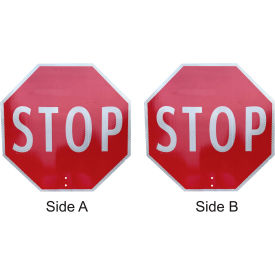 Plasticade® Stop/Stop Sign ABS Plastic High Intensity Prismatic Grade 18