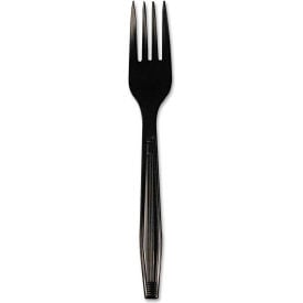 Boardwalk® FLPSFKB Full Length Forks Polystyrene Black 1000/Carton FLPSFKB