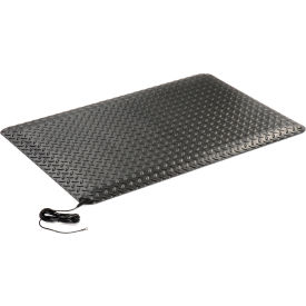 Wearwell® Electrically Conductive Diamond-Plate Mat 9/16