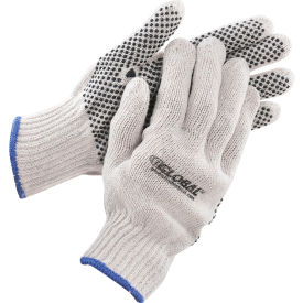 GoVets™ PVC Dot Knit Gloves Single-Sided Black X-Large 12 Pairs 352XL708
