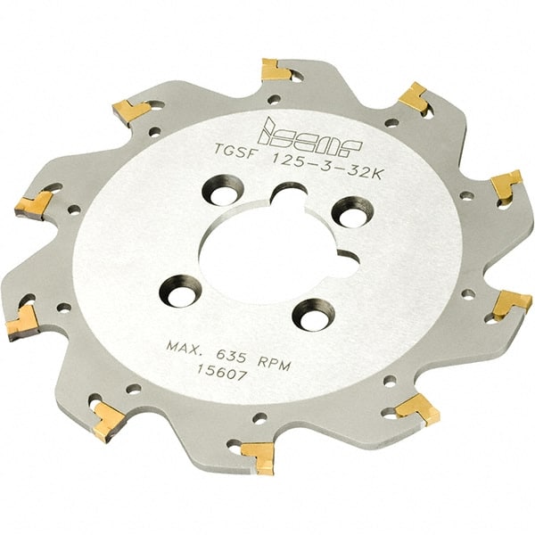 Indexable Slotting Cutter: 2 mm Cutting Width, 63 mm Cutter Dia, Arbor Hole Connection, 14.5 mm Max Depth of Cut, 10 mm Hole MPN:2302422