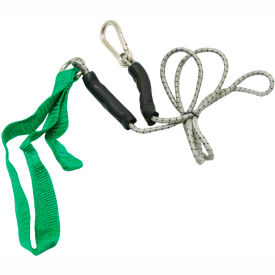 CanDo® Bungee Exercise Cord with Attachments 4' Cord Green 10-5813