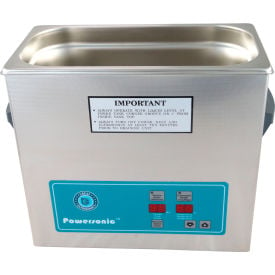 Ultrasonic Table Top Part Cleaning System - Digital Timer/Heat 1 Gal 45 kHz 115V 0360PH045-1