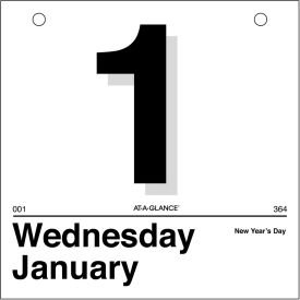 AT-A-GLANCE® Today Is Daily Wall Calendar Refill 6 x 6 Jan to Dec 2025 K150