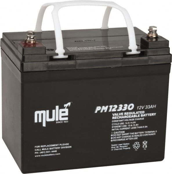 Rechargeable Lead Battery: 12V, Nut & Bolt Terminal MPN:PM12330
