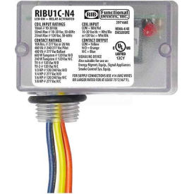 RIB® Enclosed Relay RIBU1C-N4 10A NEMA 4/4X SPDT 10-30VAC/DC/120VAC RIBU1C-N4