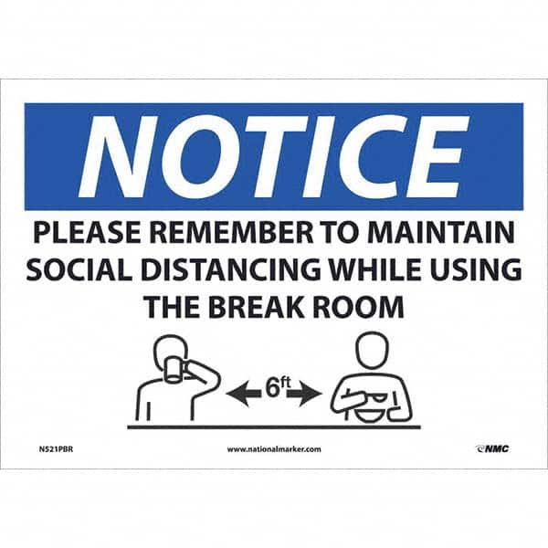Warning & Safety Reminder Sign:  Rectangle, 