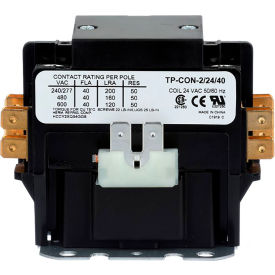 Tradepro® Contactor 40 Amp 24V 2 Pole TP-CON-2/24/40