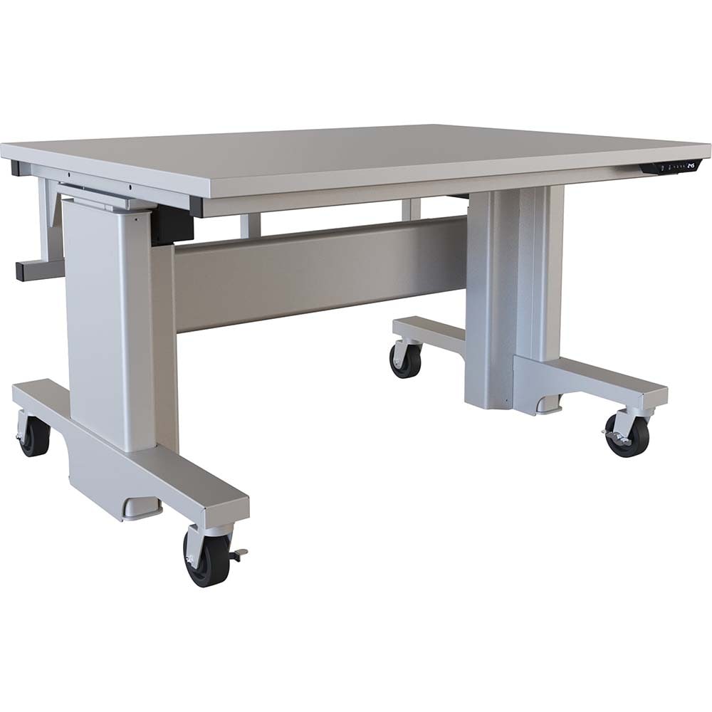 Mobile Work Benches, Bench Type: Electric Height Adjustable Workstation , Depth (Inch): 36 , Leg Style: Adjustable Height, C-Leg (Cantilever) MPN:PB3648-FE-3M