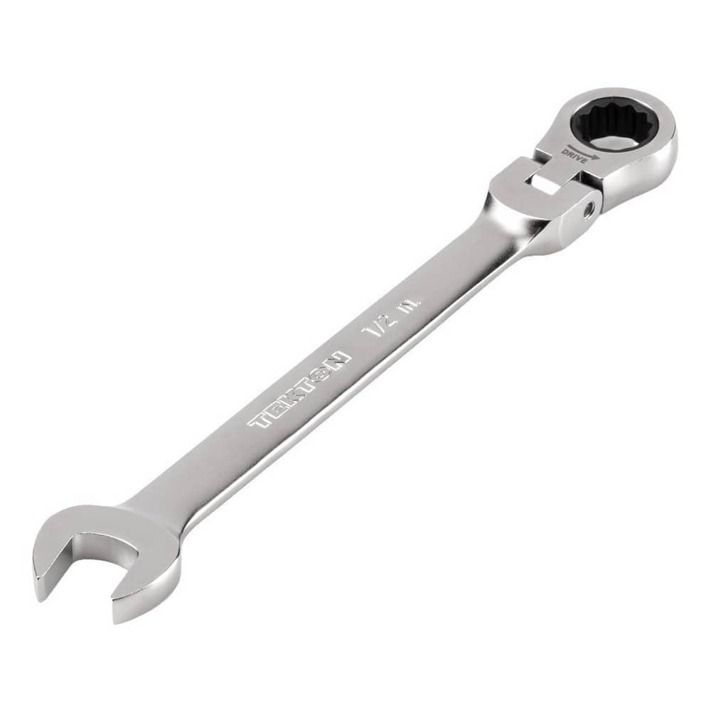 Combination Wrenches, Size (Inch): 1/2 , Finish: Satin Chrome , Head Type: Flexible, Combination , Handle Type: Straight , Material: Steel  MPN:WRC26313