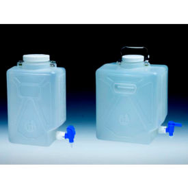 Thermo Scientific Nalgene™ Rectangular Autoclavable PPCO Carboys with Spigot 9L Case of 6 2321-0020