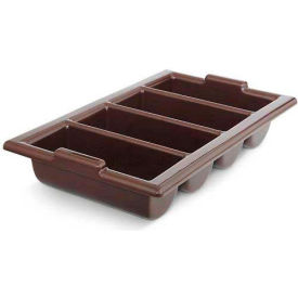 Vollrath® Traex Cutlery Box 1375-01 Plastic Chocolate - Pkg Qty 12 1375-01