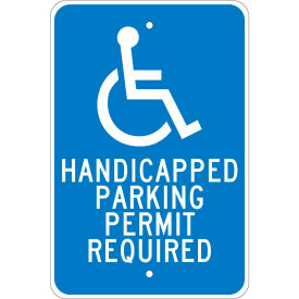 Aluminum Sign - Handicapped Parking Permit - .08