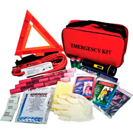 113177 79 Pc. Deluxe Roadside Emergency Kit with Road Flares 113177