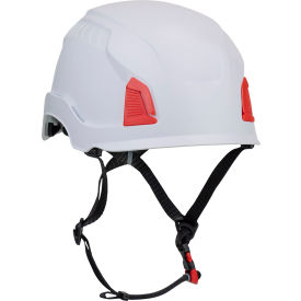 Traverse™ Cap Style Industrial Climbing Helmet Non-Vented HDPE Suspension White 280-HP1491RM-01