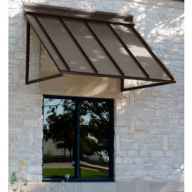 Awntech H22-3BRZ Standing Seam 3-11/16'W x 2'H x 2'D Awning Bronze H22-3BRZ