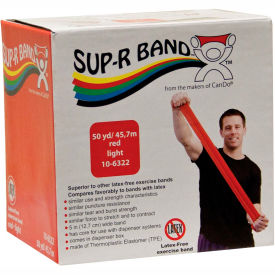 Sup-R Band® Latex Free Exercise Band Red 50 Yard Roll/Box 10-6322