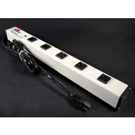 Wiremold Surge Protected Power Strip W/Lighted Switch 5 Outlets 15A 3kA 6' Cord M5BZ*