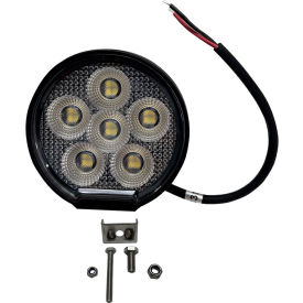 Race Sport Lighting® IQ Round Auxiliary LED Flood Beam Light with 6 LED 3